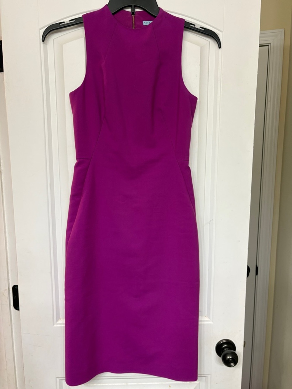 Antonio Melani Purple Sleeveless Midi Sheath Dress size 0